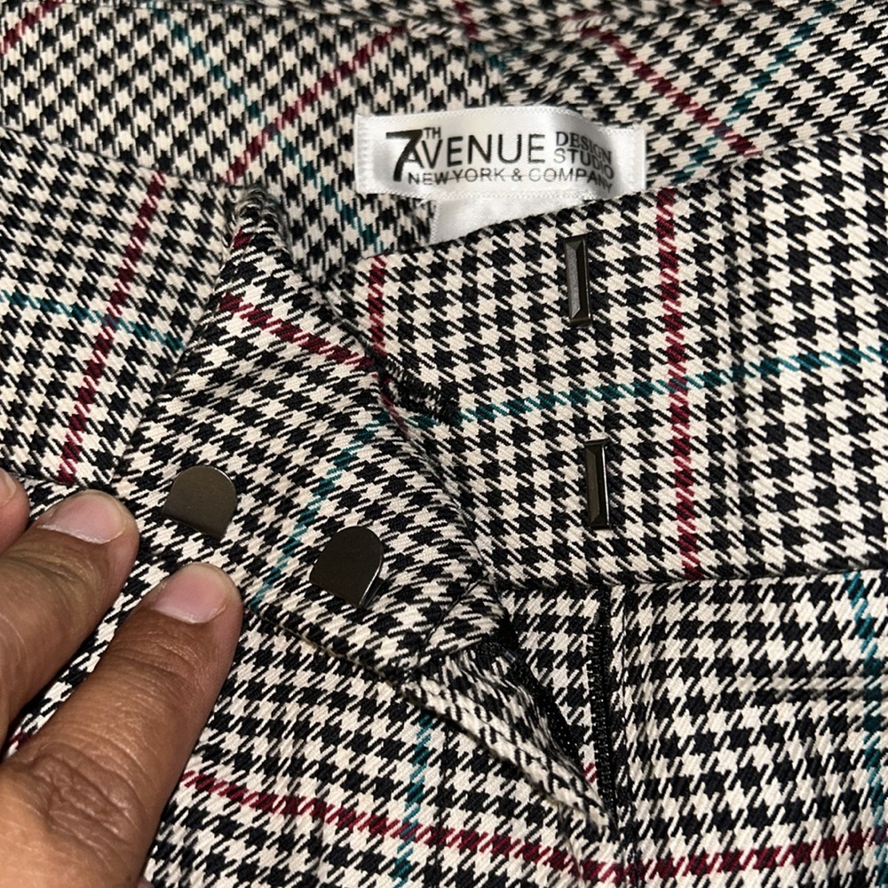 NWT plus size houndstooth pants by 7th Avenue by NY & Co. - Picture 6 of 8